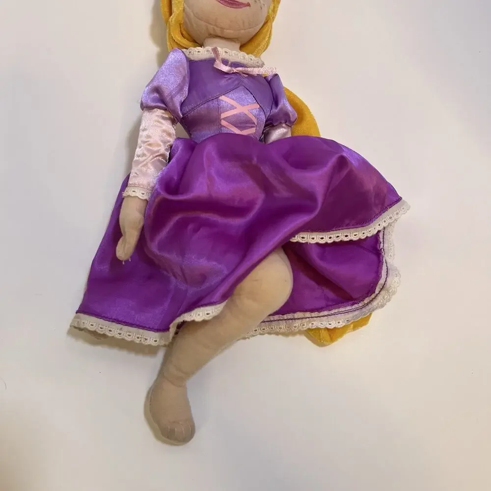 Disney‎ Rapunzel Plush Doll Purple Dress Long Hair Collectible Toy